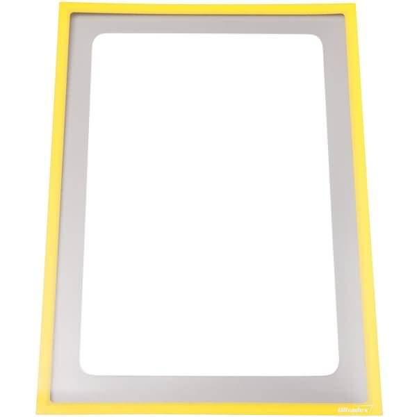 Infotasche mit Ausschnitt A3 hoch BxH 312x435mm selbstklebend VE=1 Stück gelb