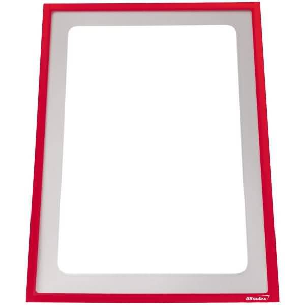 Infotasche mit Ausschnitt A4 hoch BxH 225x312mm selbstklebend VE=5 Stück rot