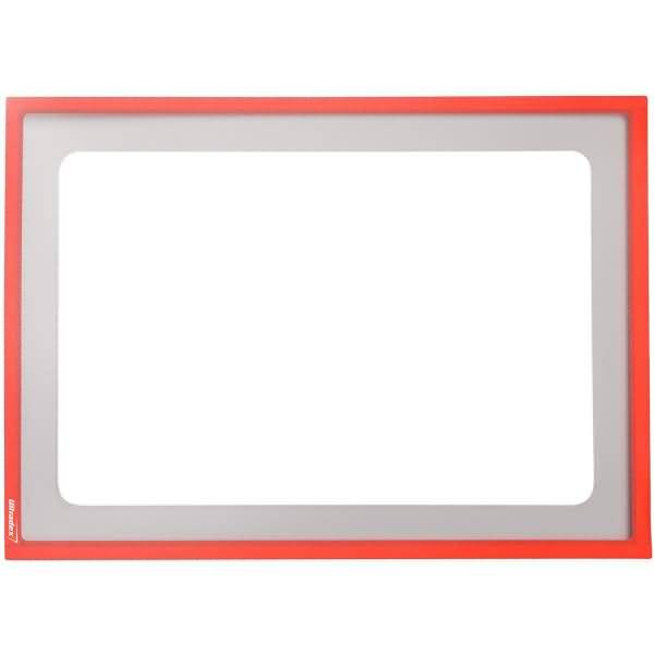 Infotasche mit Ausschnitt A3 quer BxH 435x312mm selbstklebend VE=1 Stück rot