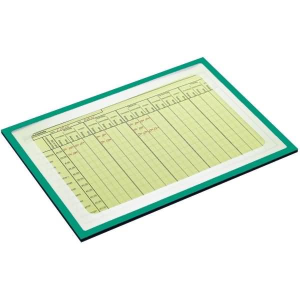 Infotasche mit Ausschnitt A4 quer BxH 312x225mm selbstklebend VE=5 Stück gelbgrün