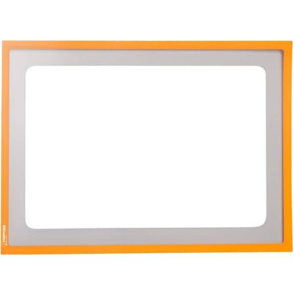 Infotasche mit Ausschnitt A3 quer BxH 435x312mm selbstklebend VE=1 Stück h.orange