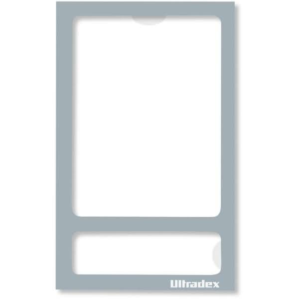 Fototasche magnetisch mit Rückwand 70x113mm grau VE=5 Stück