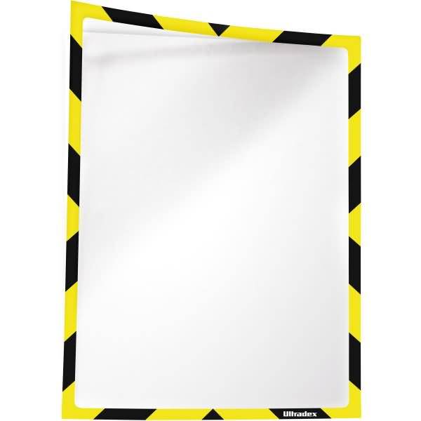 Warn-Infotasche magnetisch für DIN A4 312x225mm VE=1 Stück gelb/schwarz