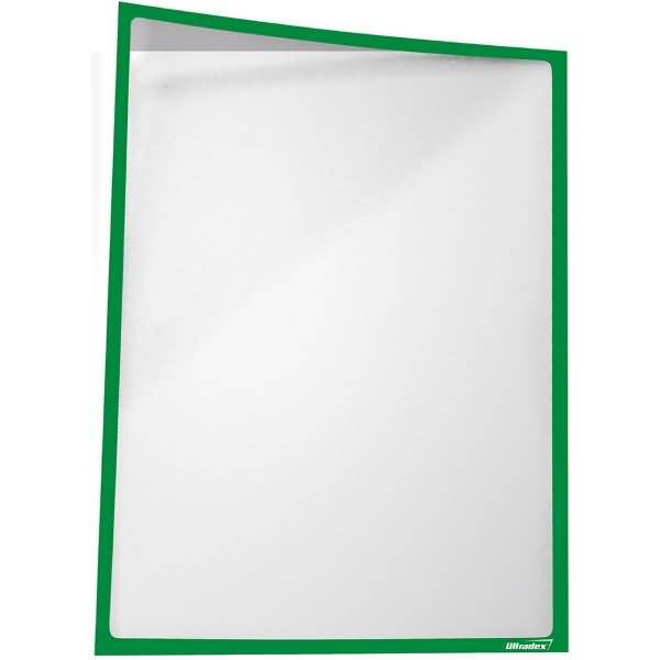 Infotasche magnetisch für DIN A3 435x312mm hoch/quer VE=5 Stück gelbgrün