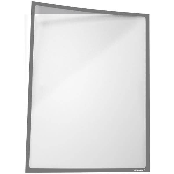 Infotasche magnetisch für DIN A3 435x312mm hoch/quer VE=5 Stück silber