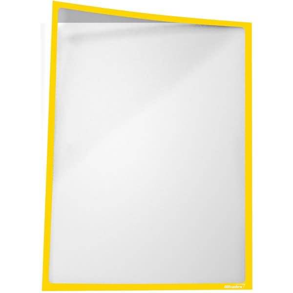 Infotasche magnetisch für DIN A5 225x163mm VE=5 Stück gelb