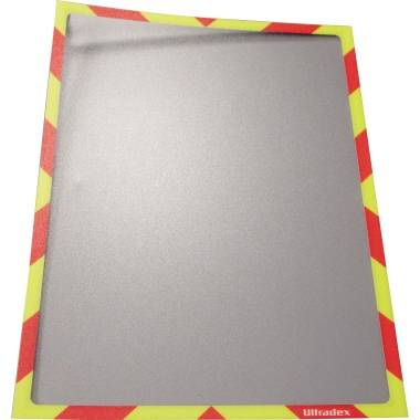 Ultradex Infotasche Warnung 889052 rot/gelb 5 St.Pack.