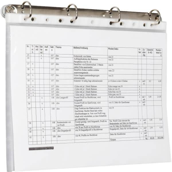 Ringbuchmechanik für DIN A 4 297mm Ring 30mm verschraubbar