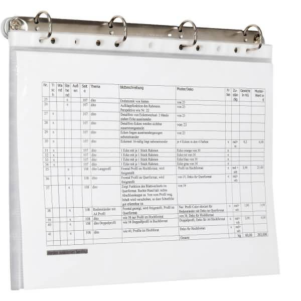 Ringbuchmechanik für DIN A 4 297mm Ring 30mm magnetisch