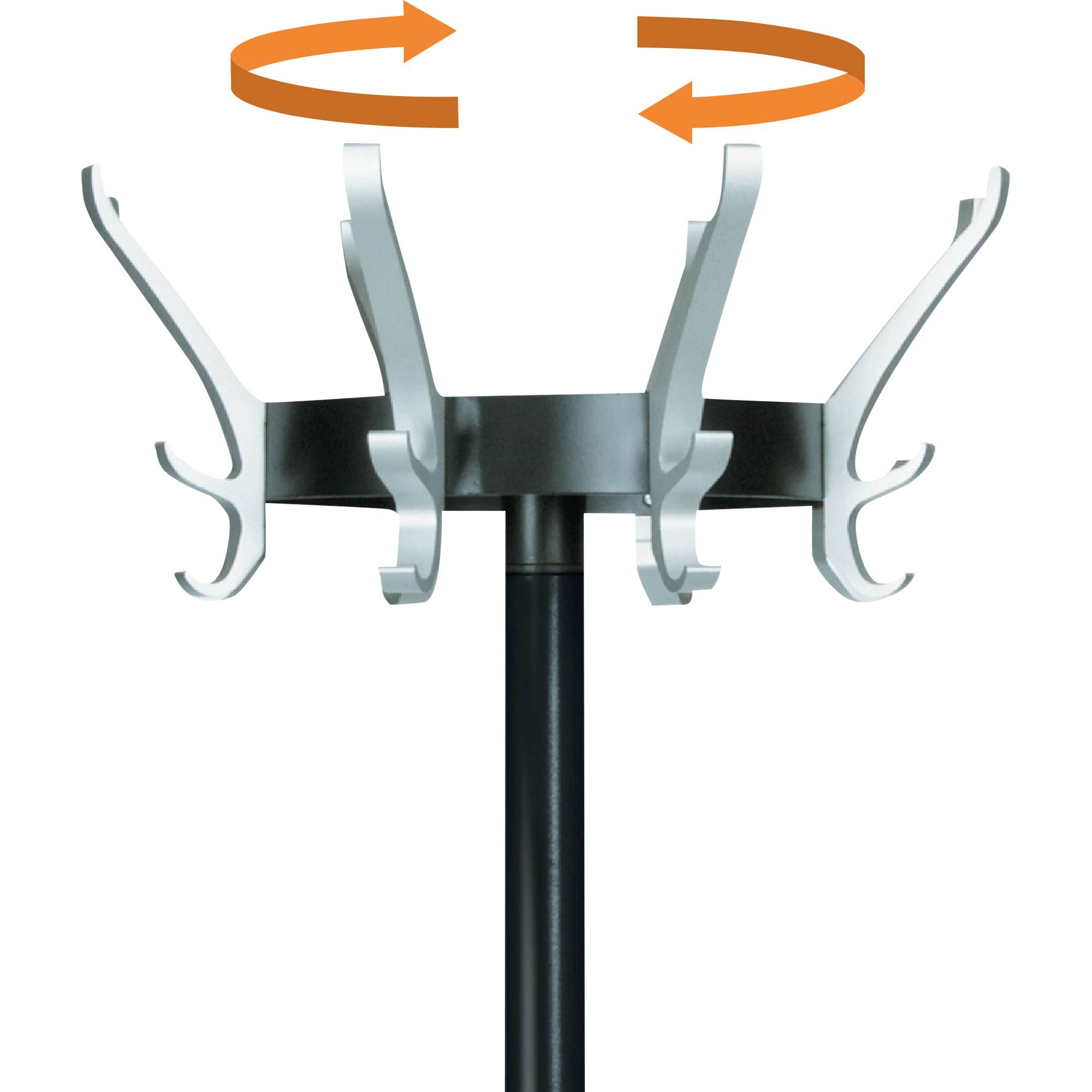 UNILUX Garderobenständer Cypres 100340639 170cm 8Haken sw