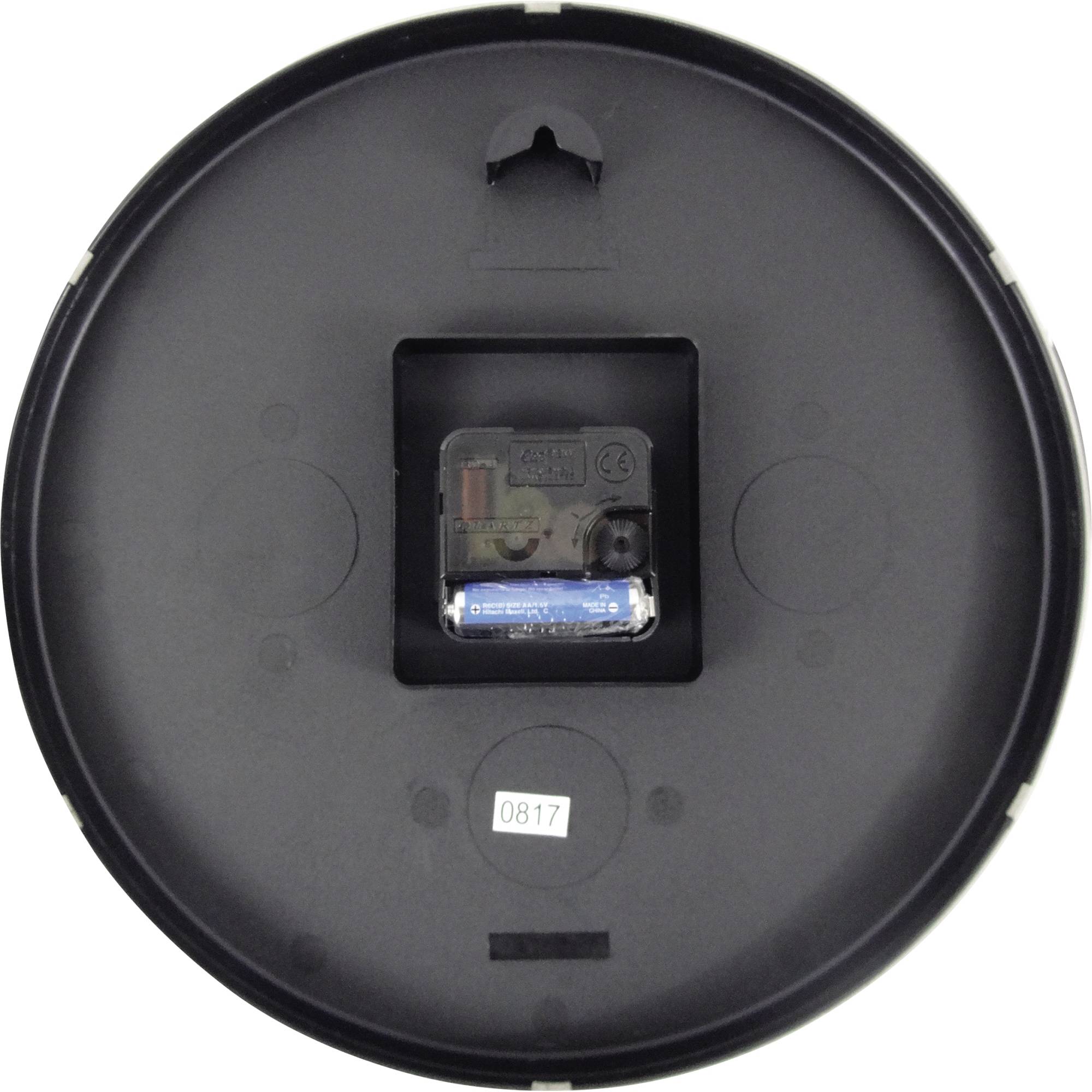 UNILUX Wanduhr POP BLACK 400094281 +Batterien schwarz