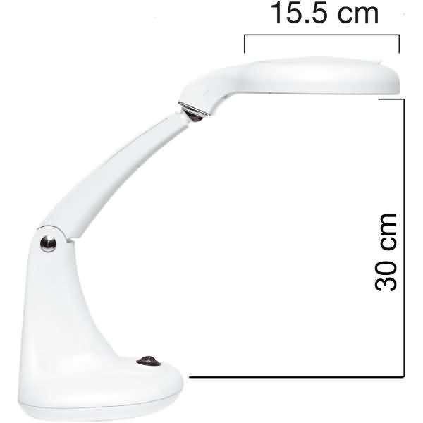 Lupenleuchte Mini-Zoom LED weiß