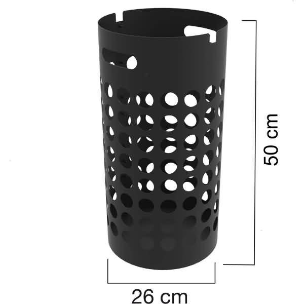 Schirmständer Slim Metall schwarz