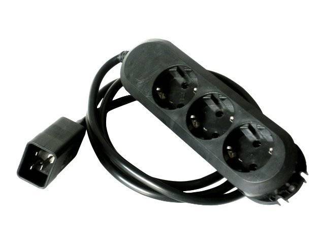 Online USV - Steckdosenleiste - Eingabe, Eingang IEC 60320 C20 - Ausgangsanschlüsse: 3 (power CEE 7/7)
