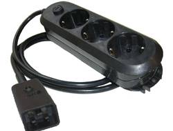 Online USV - Steckdosenleiste - Eingabe, Eingang IEC 60320 C20 - Ausgangsanschlüsse: 3 (CEE 7/7)