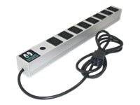 Online USV - Steckdosenleiste (Rack - einbaufähig) - Eingabe, Eingang IEC 60320 C14 - Ausgangsanschlüsse: 8 (IEC 60320 C