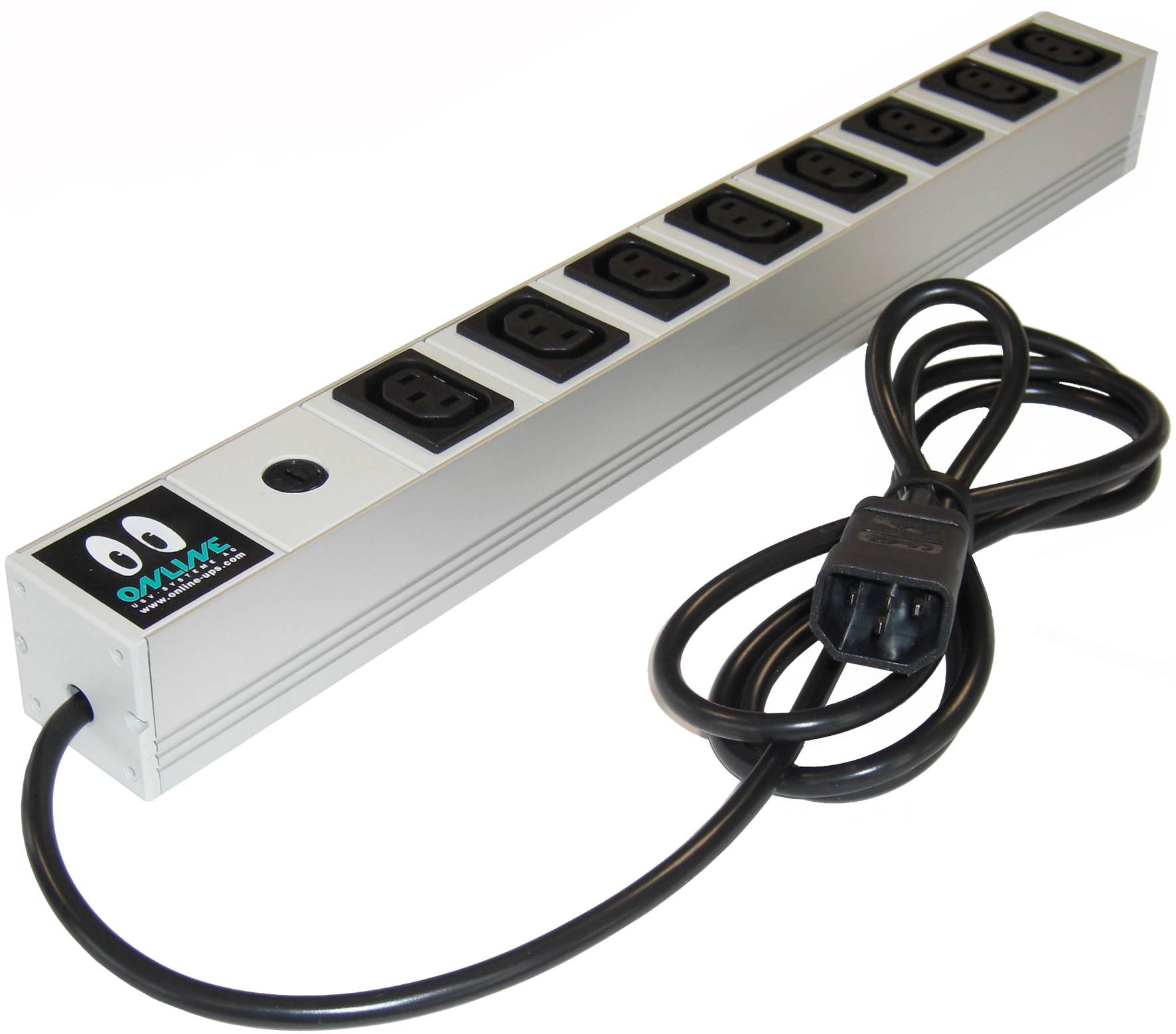 Online USV - Steckdosenleiste (Rack - einbaufähig) - Eingabe, Eingang IEC 60320 C14 - Ausgangsanschlüsse: 8 (IEC 60320 C