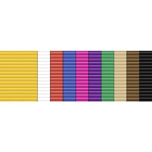 Bastelwellpappe 260g/qm 23x33cm VE= 10 Blatt 10 Farben sortiert