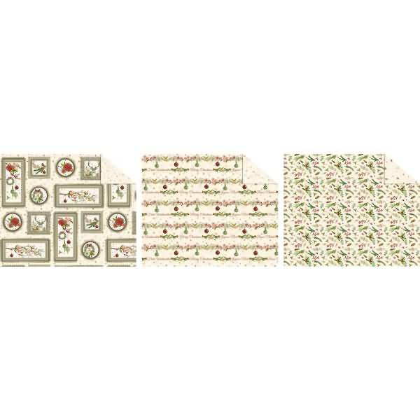 Fotokarton 'Weihnachtszauber' 300g/qm 49,5X68cm VE=10 Bogen 3 Motive