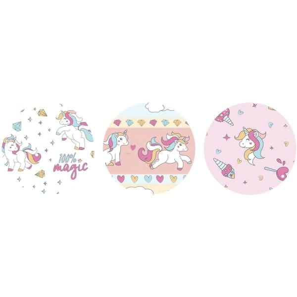 Fotokarton 'Einhorn'300g/qm 49,5X68cm VE=10 Bogen 3 Motive