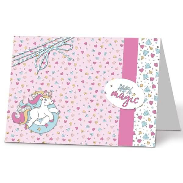 Fotokarton 'Einhorn' 300g/qm A4 Motiv 03