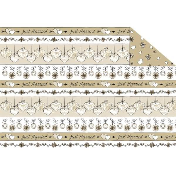 Fotokarton 'Just married' 300g/qm 49,5X68cm Motiv 02