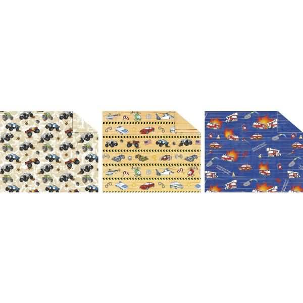 Fotokarton 'Bunte Fahrzeugwelt' 300g/qm 49,5X68cm VE=10 Bogen 3 Motive