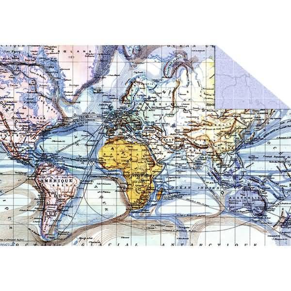 Fotokarton 'Maps' 300g/qm 22,7X32,7cm Motiv 01