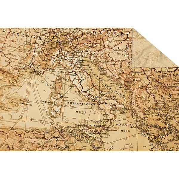 Fotokarton 'Maps' 300g/qm 22,7X32,7cm Motiv 07