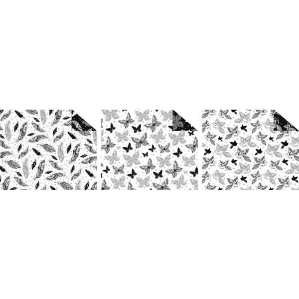 Fotokarton 'Tangle Creation 1' 300g/qm 49,5X68cm VE=10 Bogen 3 Motive