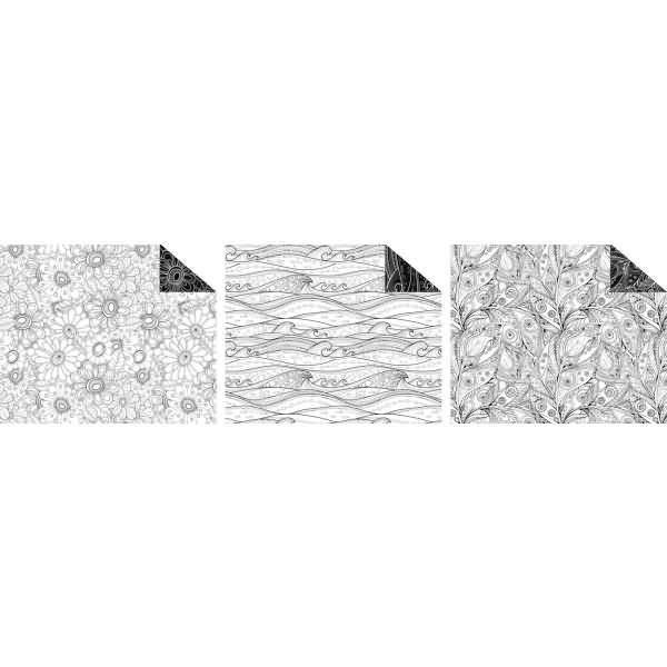 Fotokarton 'Tangle Creation 2' 300g/qm 49,5X68cm VE=10 Bogen 3 Motive