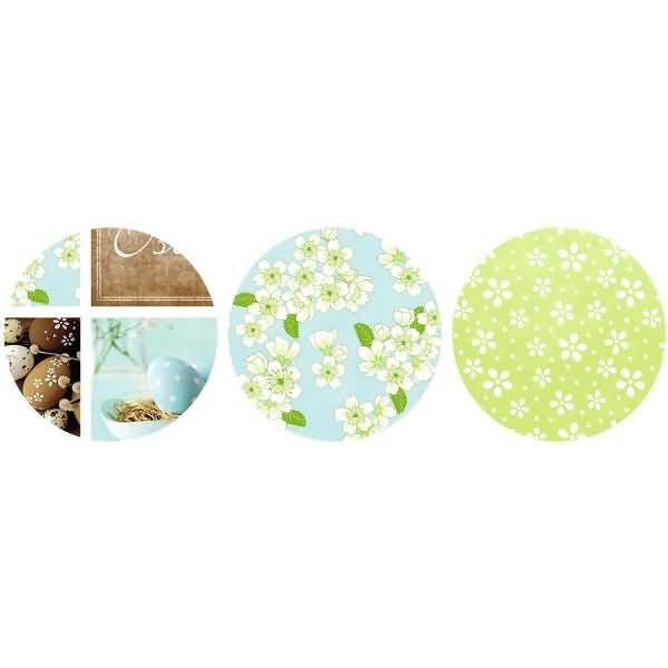 Fotokarton 'Frohe Ostern 300g/qm 49,5X68cm 3 Motiv