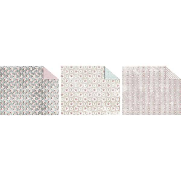 Fotokarton 'Shabby Rose' 300g/qm 49,5X68cm VE=10 Bogen 3 Motive