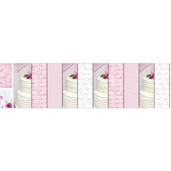 Fotokarton Hochzeit Rose 300g/qm 49,5x68cm VE=10 Bogen 4 Motive sortiert