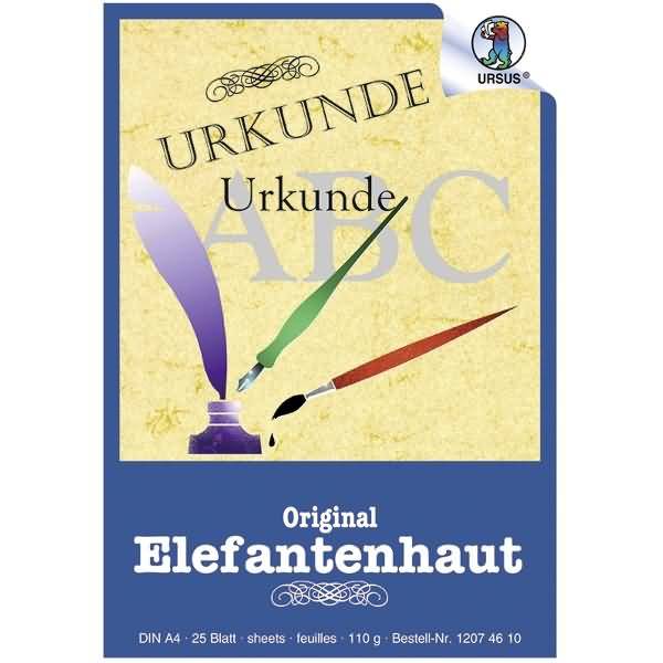 Elefantenhaut Block 110g/qm A5 VE=25 Blatt chamois