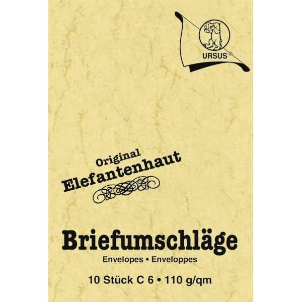 Elefantenhaut Briefumschläge C6 VE=10 Stück chamois