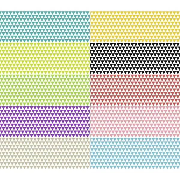 Fotokarton Triangel 'Mini' 300g/qm 49,5x68cm VE=10 Bogen farbig sortiert