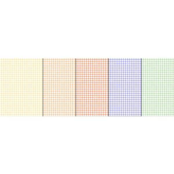 Fotokarton Karo 300g/qm 49,5x68cm VE=10 Bogen 5 Farben sortiert