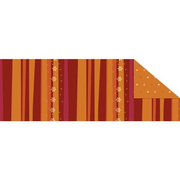 Fotokarton Winterzauber orange/rot 300g/qm 49,5x68cm
