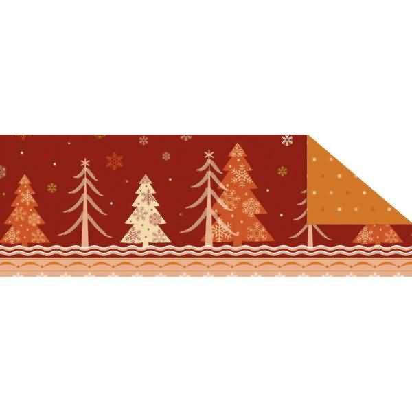 Fotokarton Winterzauber orange/rot 300g/qm A4 Motiv 2