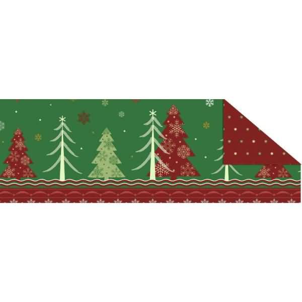 Fotokarton Winterzauber rot/grün 300g/qm A4 Motiv 2