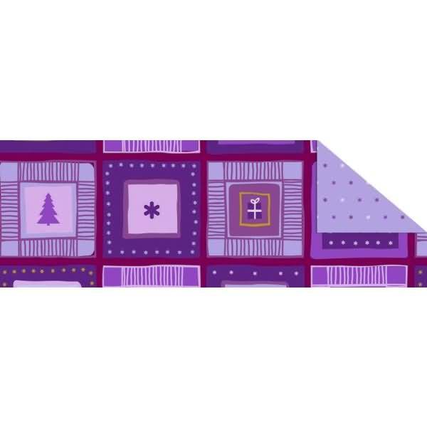 Fotokarton Winterzauber flieder/brombeer 300g/qm 49,5x68cm