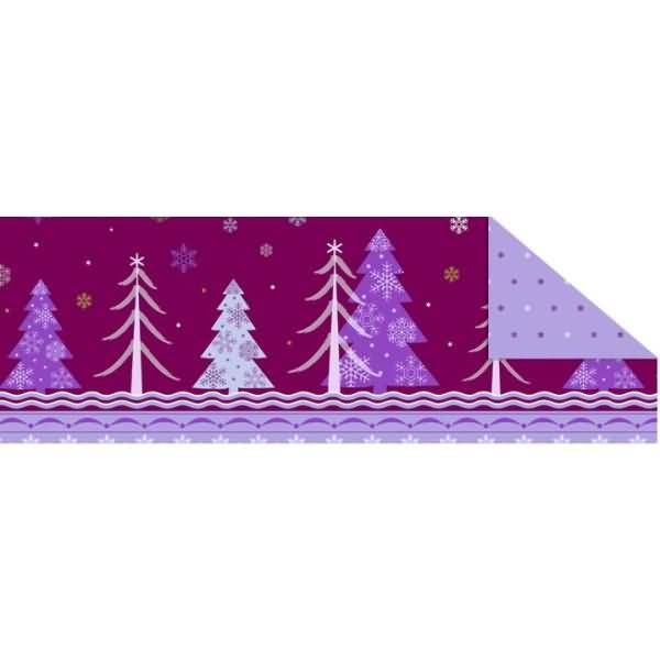 Fotokarton Winterzauber flieder/brombeer 300g/qm 49,5x68cm