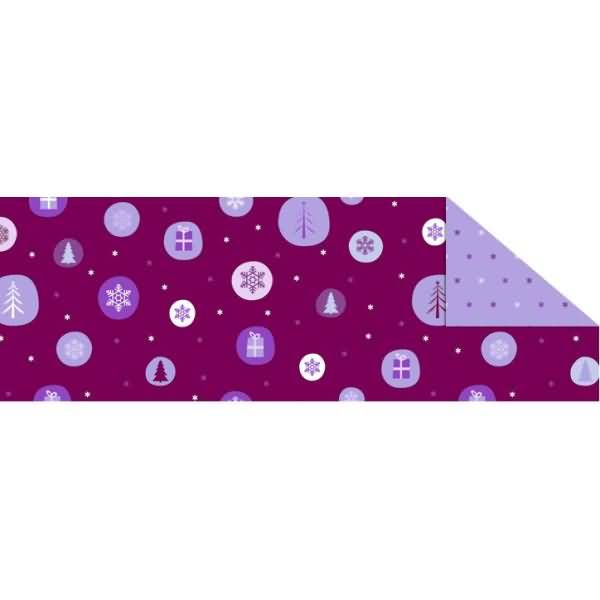 Fotokarton Winterzauber flieder/brombeer 300g/qm 49,5x68cm