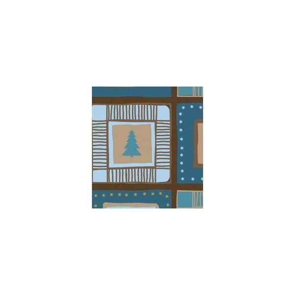 Fotokarton Winterzauber petrol/braun 300g/qm 49,5x68cm