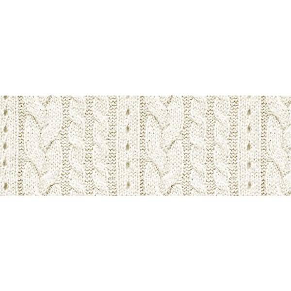 Motiv-Fotokarton 300g/qm 49,5x68cm Strickmuster creme