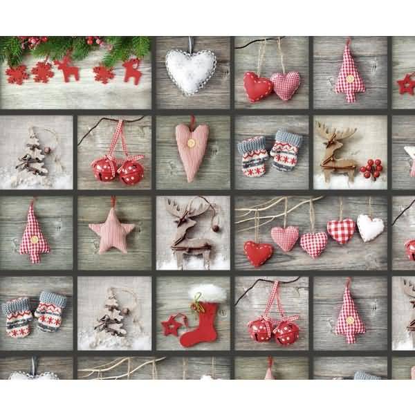 Motiv-Fotokarton 300g/qm 49,5x68cm Landhaus rot