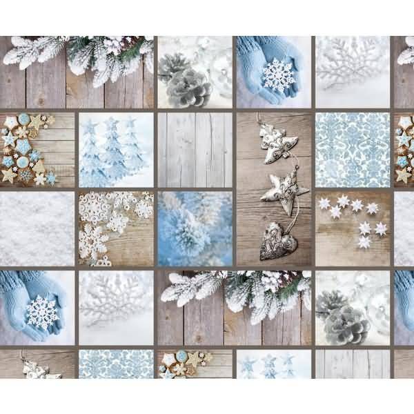 Motiv-Fotokarton 300g/qm 49,5x68cm Landhaus eisblau