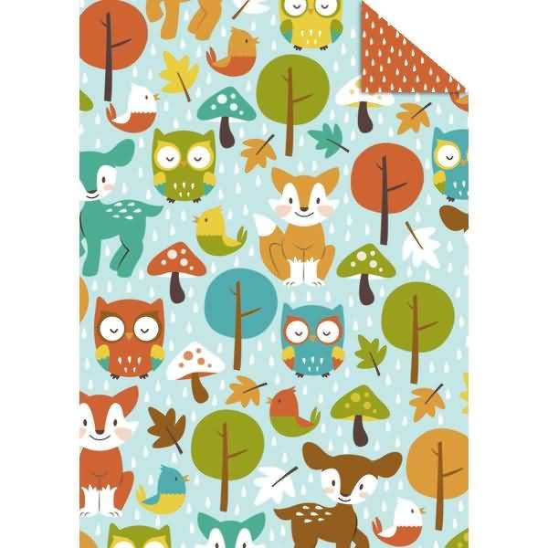 Fotokarton Waldtiere 300g/qm 49,5x68cm Motiv 01