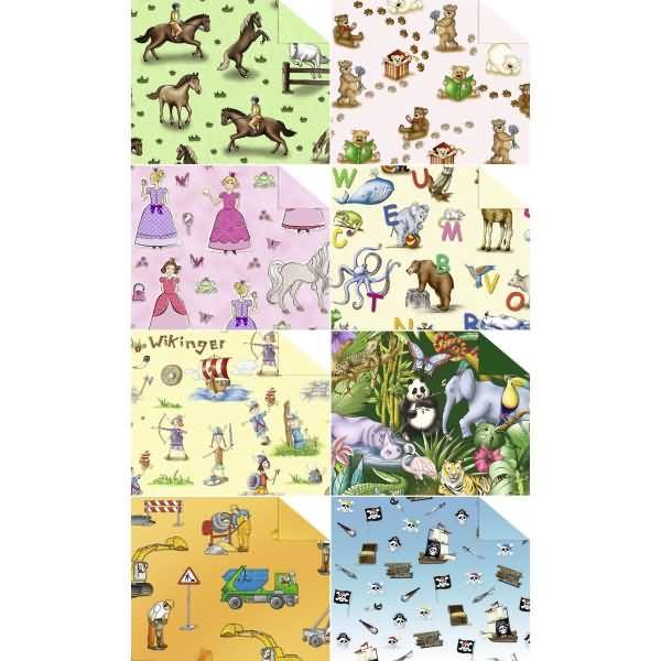 Fotokarton Kinderland 300g/qm 49,5x68cm VE=10 Bogen 8 Motive sortiert